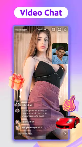 Schermata MatchU-Live, Meet People, Chat 1