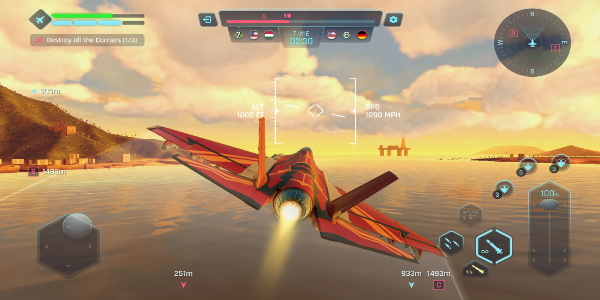 Sky Warriors: Airplane Games Capture d'écran 2