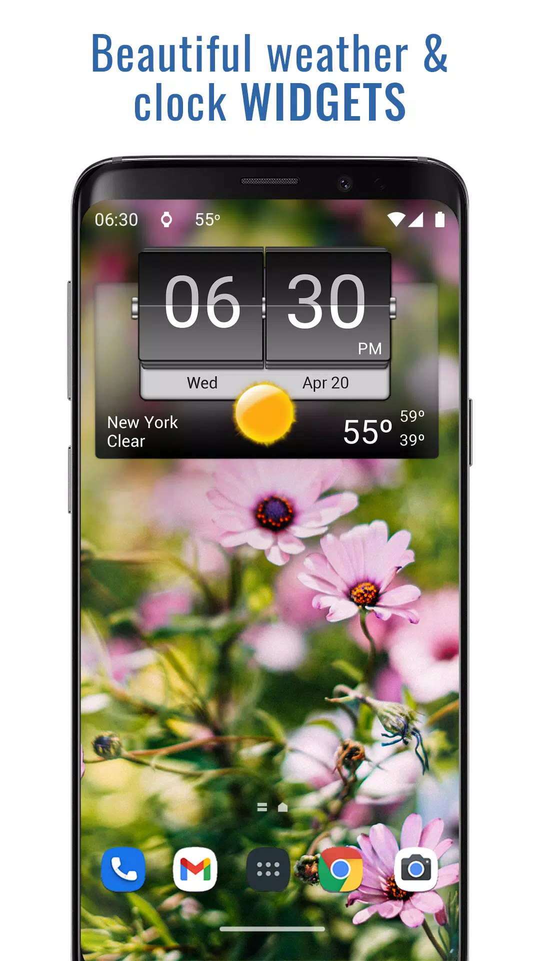 3D Flip Clock & Weather Screenshot 0