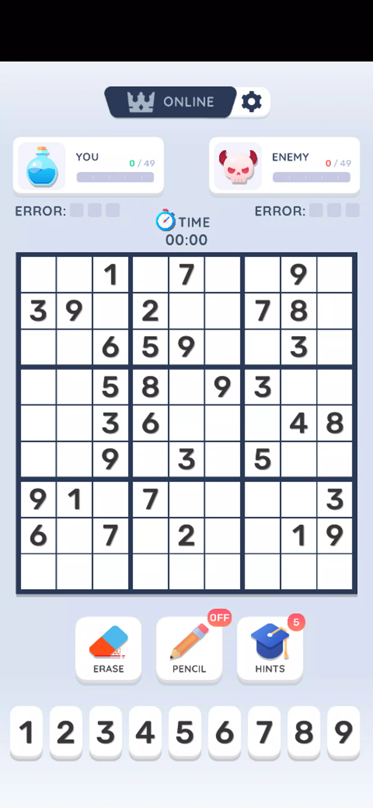 Sudoku Online ဖန်သားပြင်ဓာတ်ပုံ 2