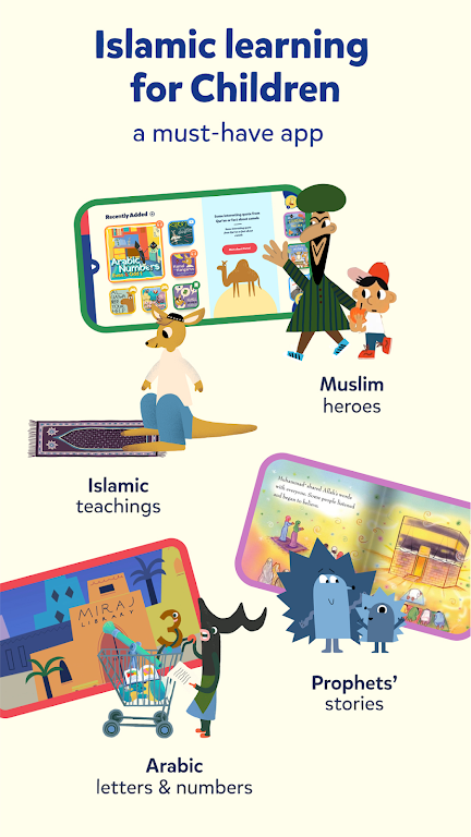 Miraj Muslim Kids Books Games Captura de pantalla 0