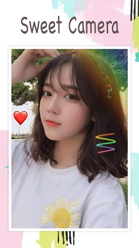 Live face sticker sweet camera Ảnh chụp màn hình 1