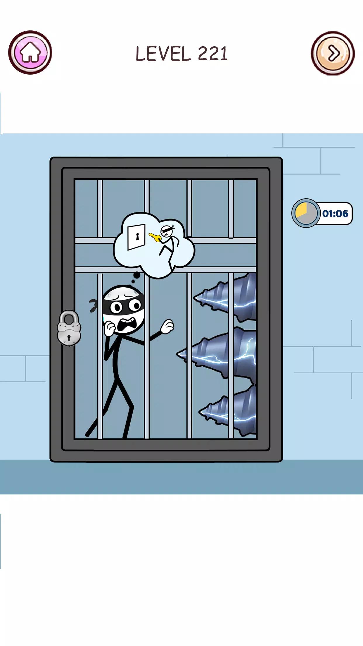 Stick Robber: Brain Puzzle Captura de pantalla 1