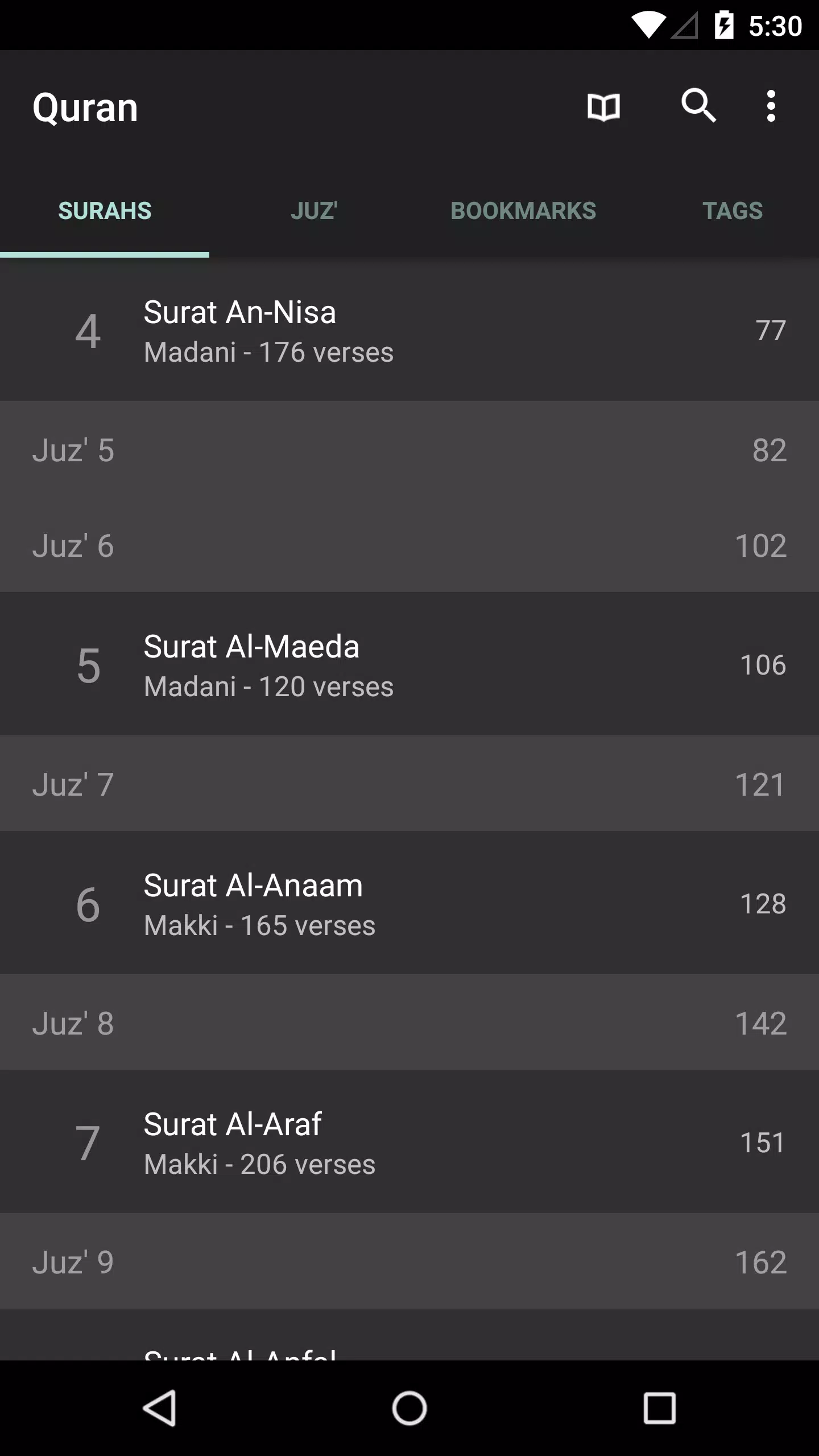 Quran for Android スクリーンショット 0