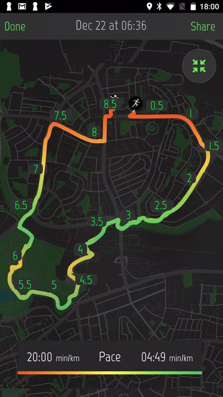 Schermata Running Distance Tracker + 3