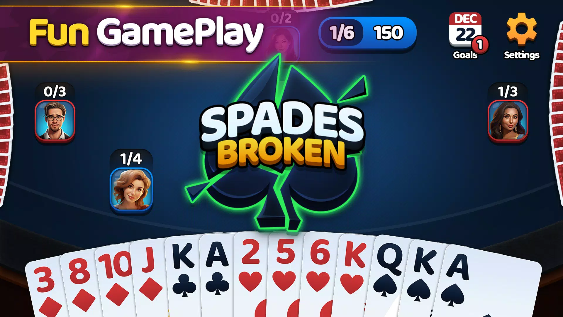 Spades: Classic Card Game Schermafbeelding 3