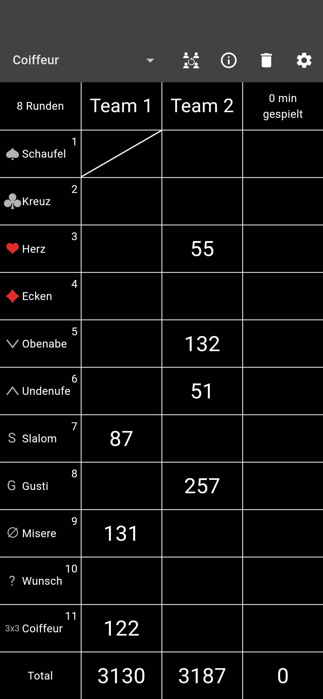 Jass board Ekran Görüntüsü 2