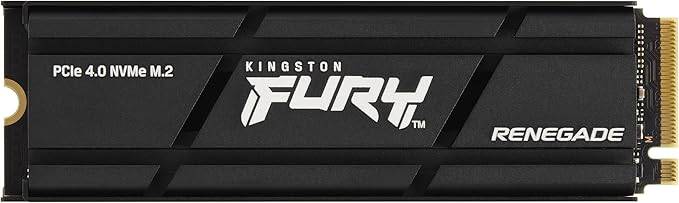 Kingston Fury Renegade 2TB PCIE GEN 4.0 NVME M.2 Jogos internos SSD com dissipador de calor