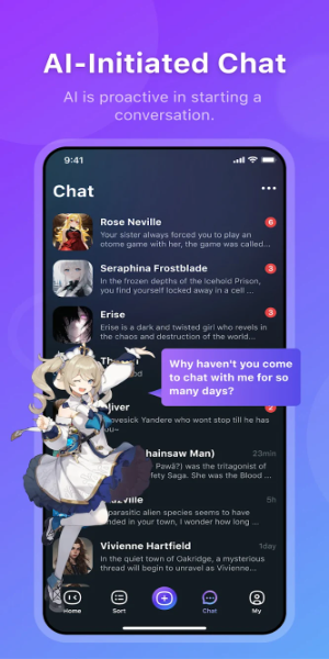 HiWaifu: AI Friend & Waifu Hub Screenshot 1