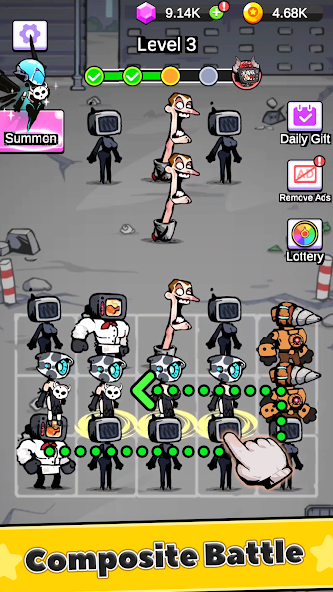 Battle Warriors: Strategy Game Mod 스크린샷 0