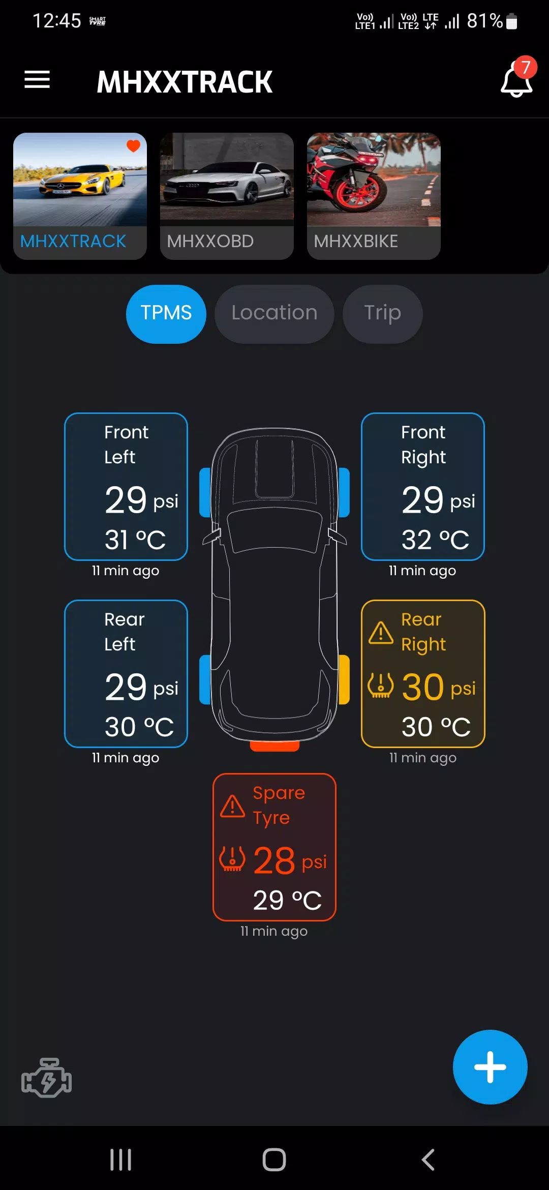 SMART TYRE CAR & BIKE 스크린샷 0