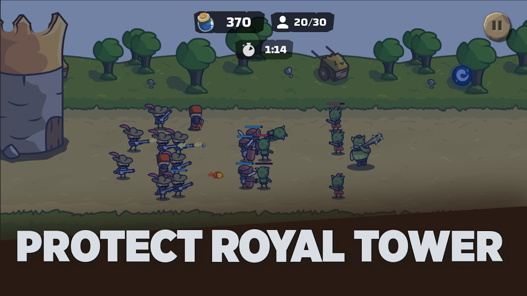 Tower Royale: Stick War Online Ảnh chụp màn hình 1