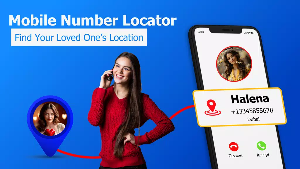 GPS Mobile Number locator App Tangkapan skrin 0