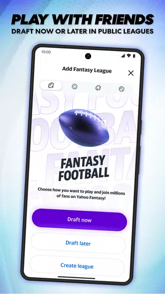 Yahoo Fantasy Football, Sports ภาพหน้าจอ 1