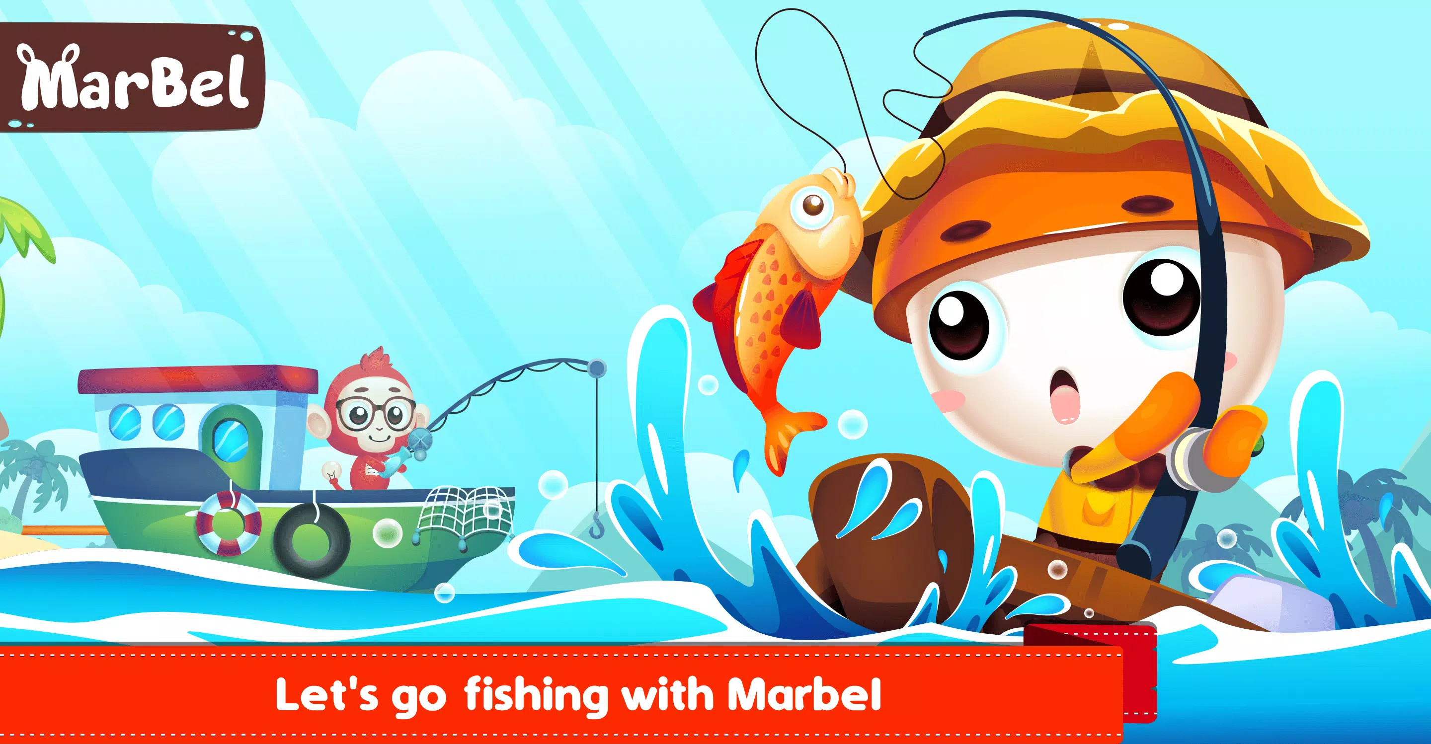 Marbel Fishing - Kids Games Tangkapan skrin 0