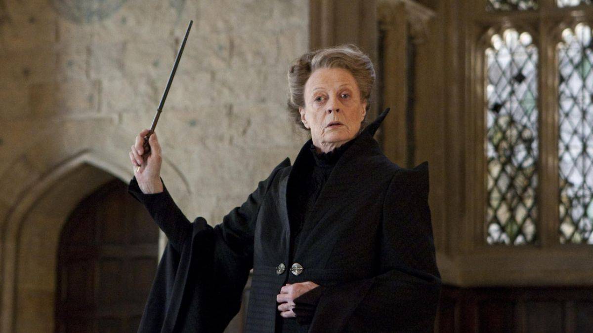 Maggie Smith jako profesor Minerva McGonagall w Harrym Potterze i The Deathly Hallows Part 2