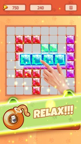 Block Puzzle Jewel Crystal Cat Captura de tela 1