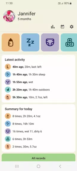 Baby tracker - feeding, sleep应用截图第0张