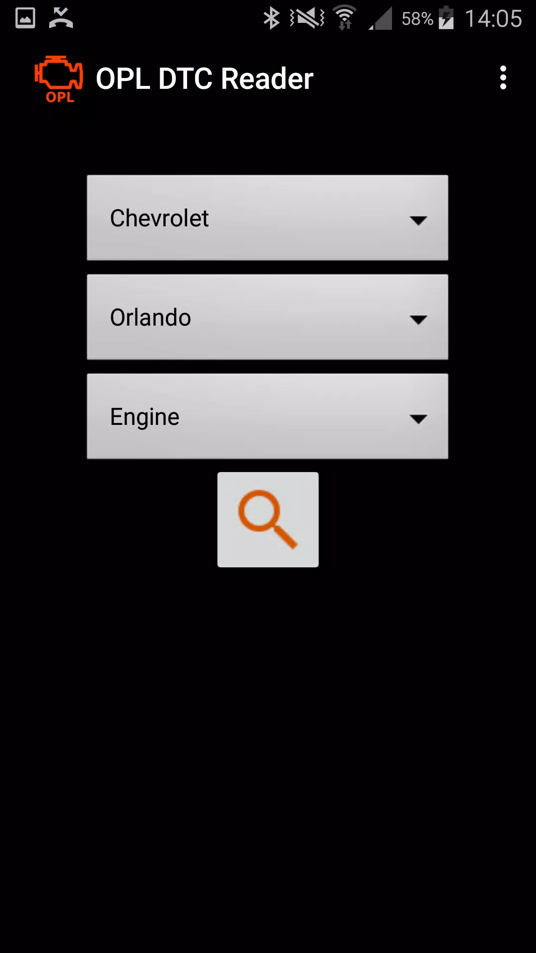 Schermata OPL DTC Reader 0