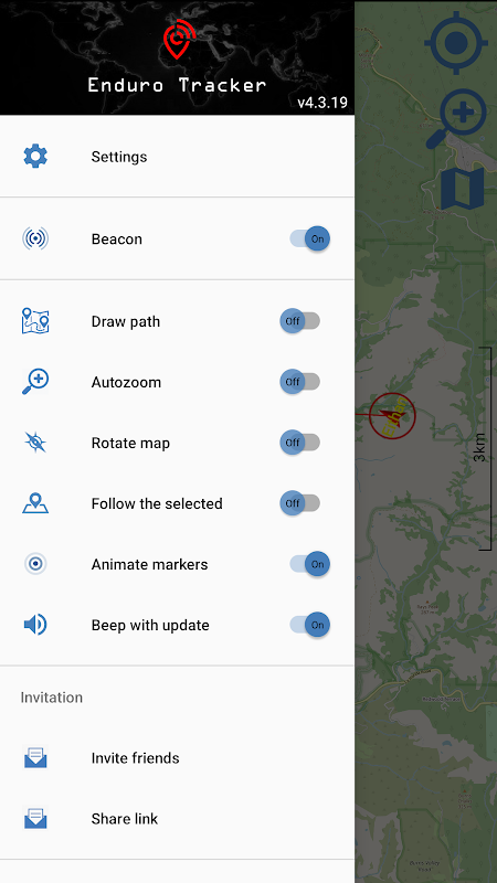 Enduro Tracker - GPS tracker Captura de tela 0