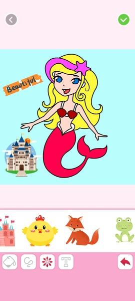 Mermaids Coloring Captura de tela 2