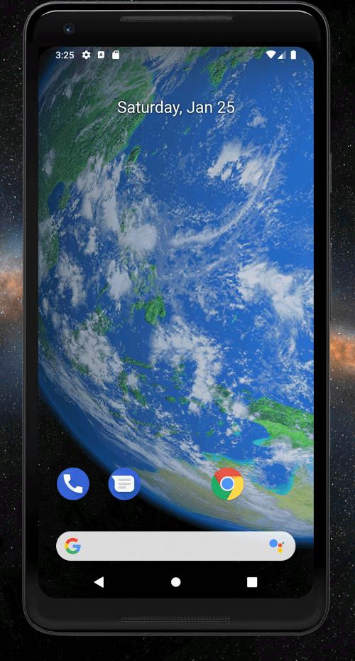 Earth 3D live wallpaper स्क्रीनशॉट 0