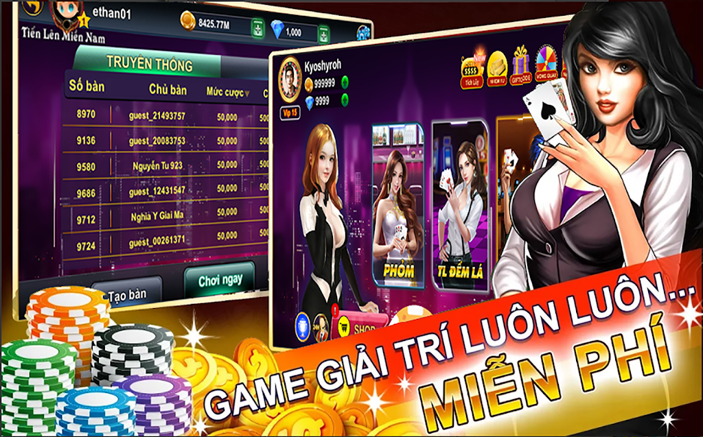 Tiến lên đếm lá online - tien len 2019 স্ক্রিনশট 2