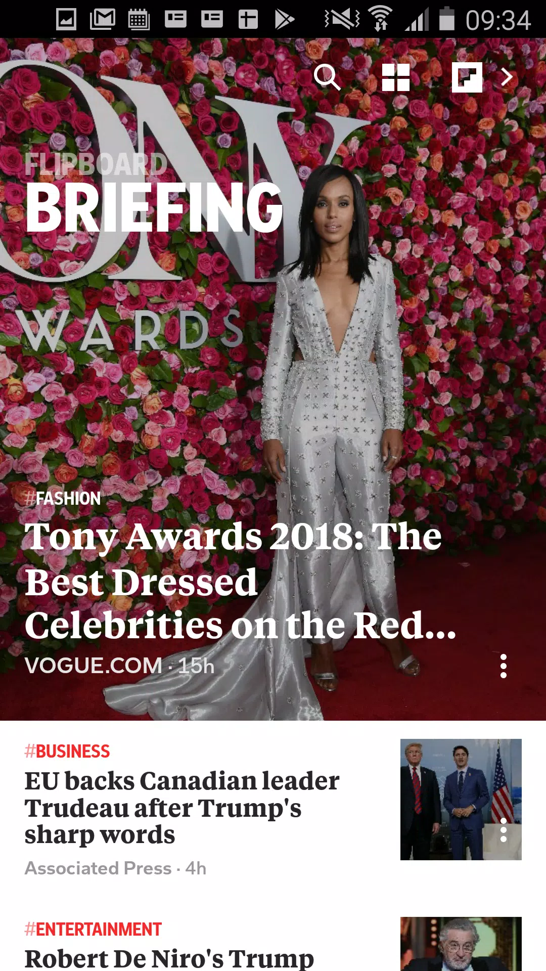 Flipboard Briefing Скриншот 0