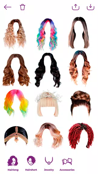 Woman Hairstyle Photo Editor स्क्रीनशॉट 0