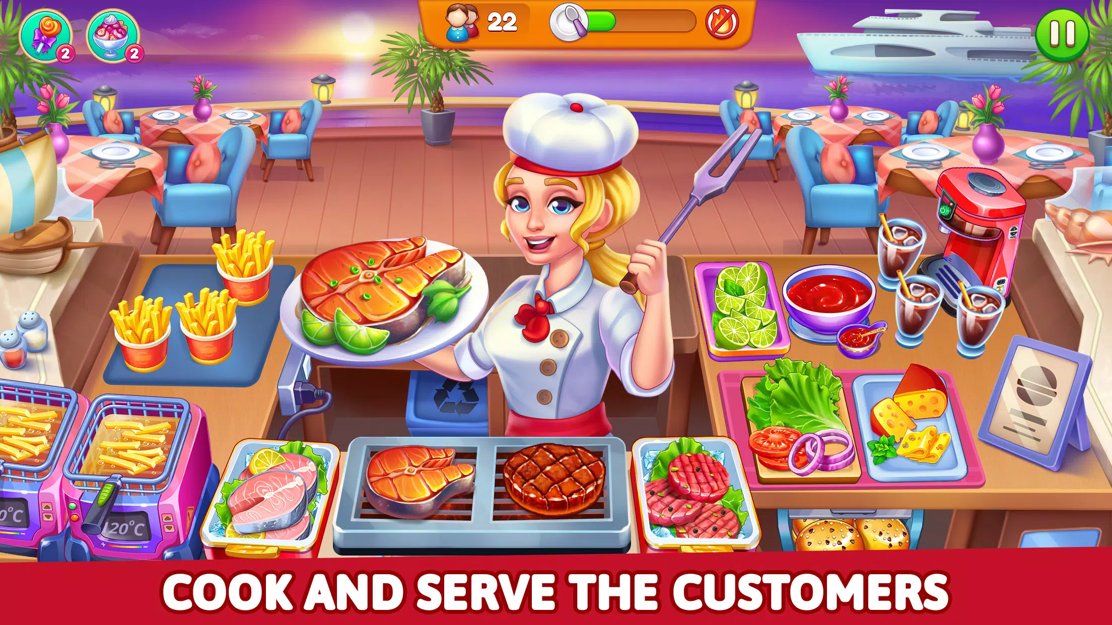 Cooking Restaurant Food Games ภาพหน้าจอ 2