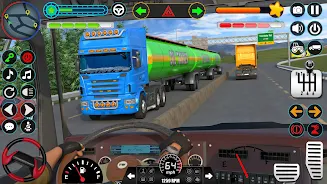 Oil Tanker Truck Driving Games Tangkapan skrin 1