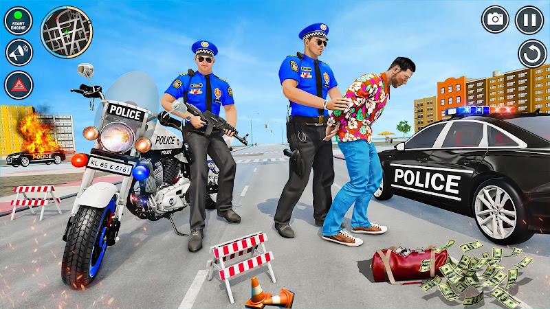 Police Motor Bike Crime Chase Ảnh chụp màn hình 3