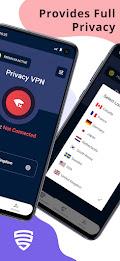 Privacy VPN - No Log VPN Proxy Zrzut ekranu 1