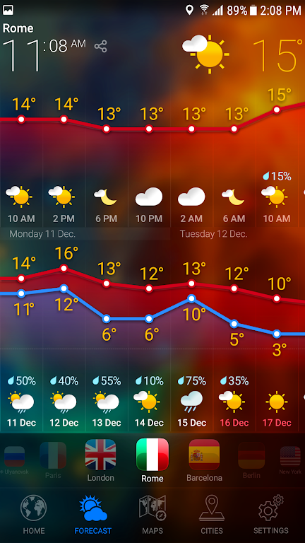 WEATHER NOW Mod 스크린샷 1