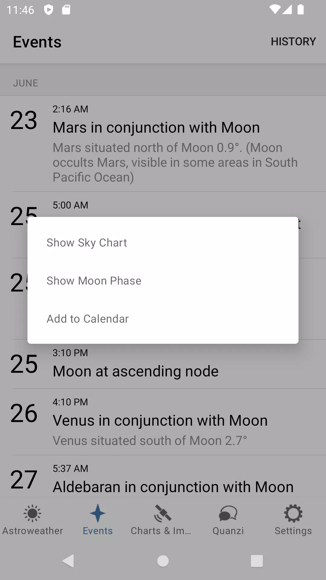 Astroweather Capture d'écran 3