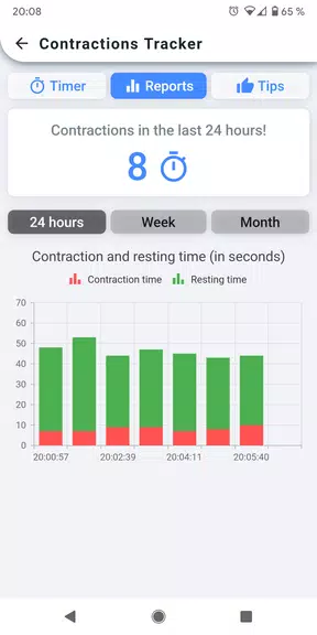 Contractions Tracker Скриншот 1