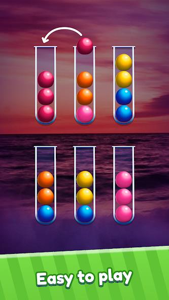 Ball Sort Puzzle Color Sort Mod ဖန်သားပြင်ဓာတ်ပုံ 0