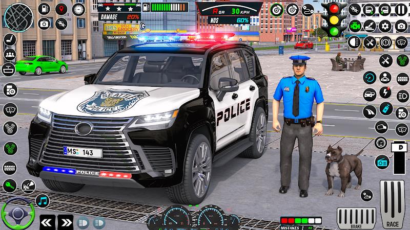 US Police Car Parking - King Captura de tela 0