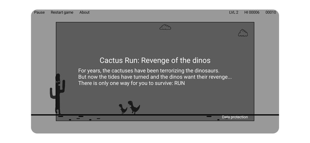 Cactus Run: The Dinos' revenge Captura de tela 0