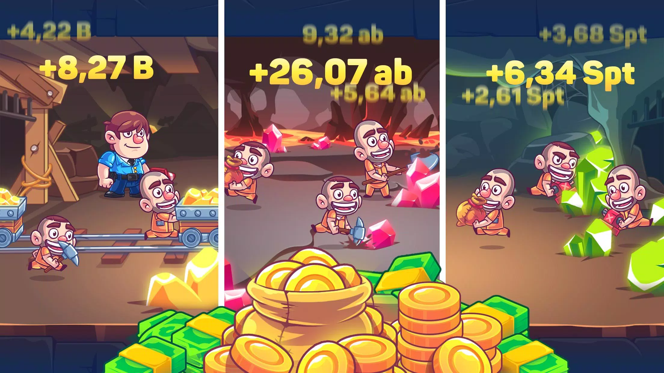 Idle Prisoner  Inc - Mine & Crafting Building Tangkapan skrin 0