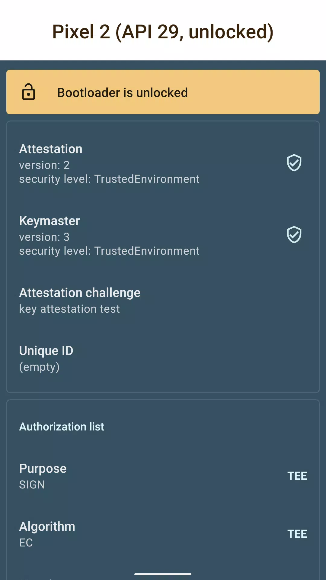Key Attestation Demo應用截圖第1張