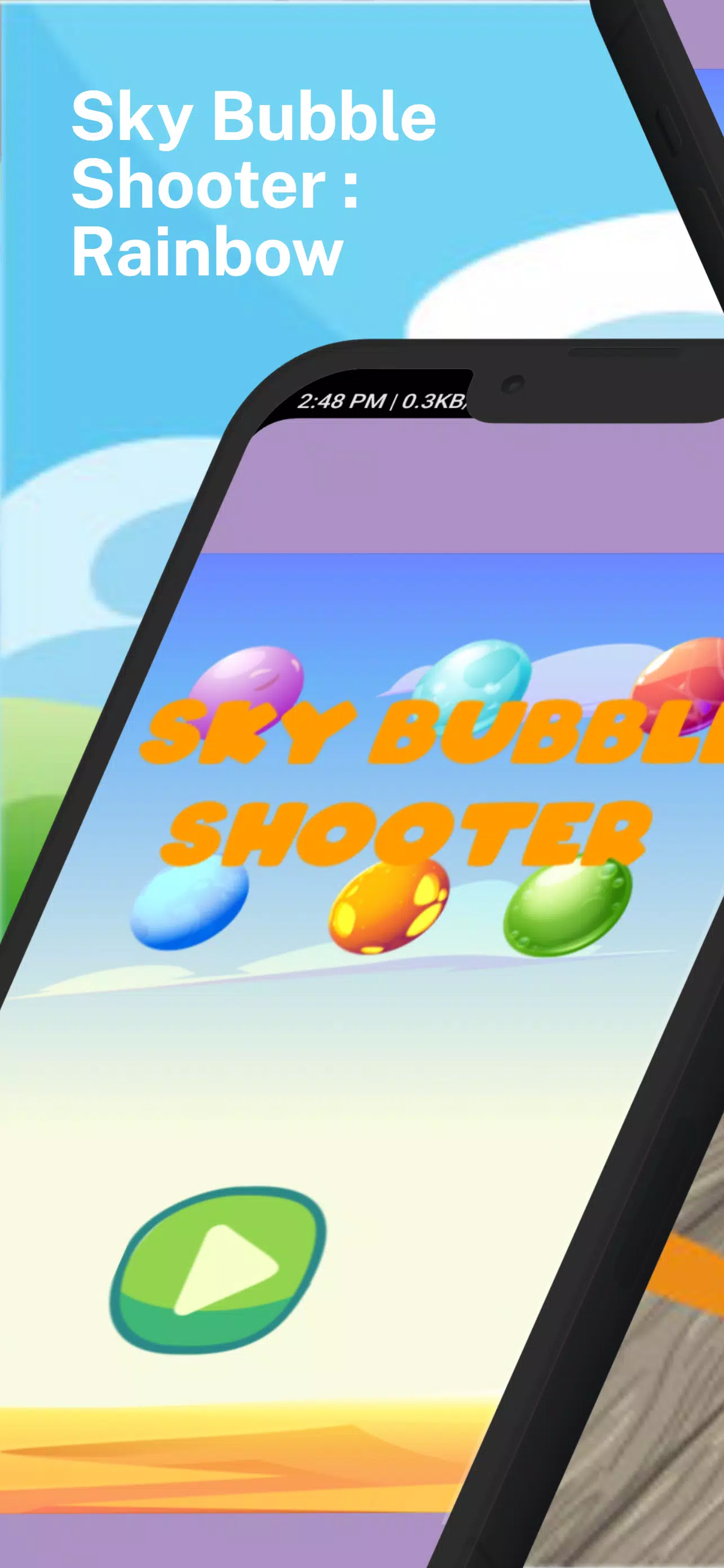 Sky Bubble Shooter : Rainbow ဖန်သားပြင်ဓာတ်ပုံ 0