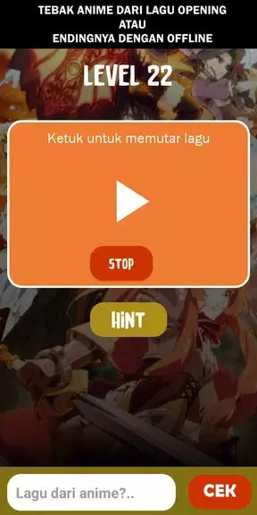 Schermata Wibu Elite: Tebak Lagu, Anime, dan Karakternya 0