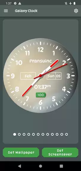 Galaxy Clock Live Wallpapers ภาพหน้าจอ 0