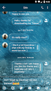 SMS Messages Bubble Rain Theme 스크린샷 1