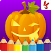 Kids coloring book halloween