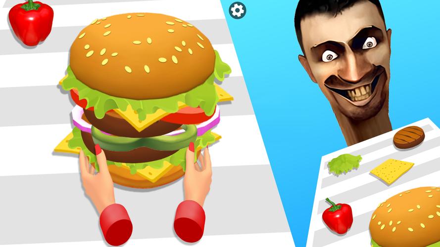 Burger Stack Run Game Screenshot 1