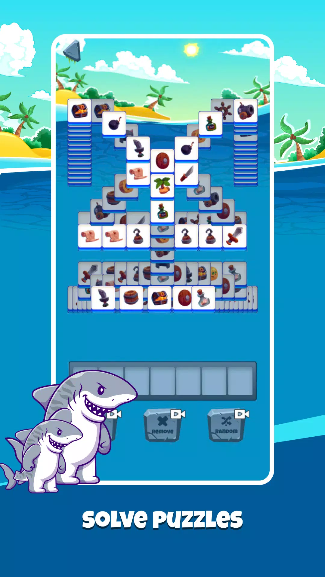 Shark Attack:Match Puzzle Game स्क्रीनशॉट 1