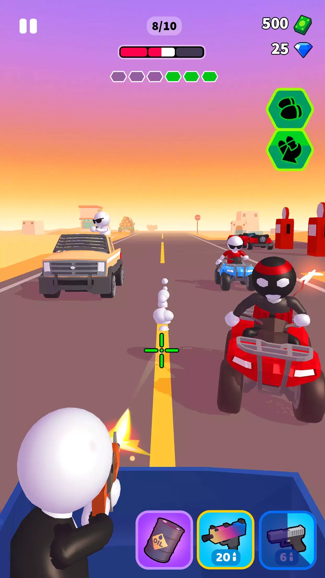 Rage Road - Car Shooting Game Screenshot 1