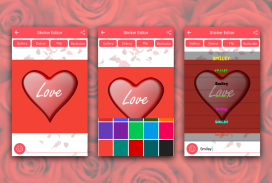 Romantic Rose Stickers Ekran Görüntüsü 1